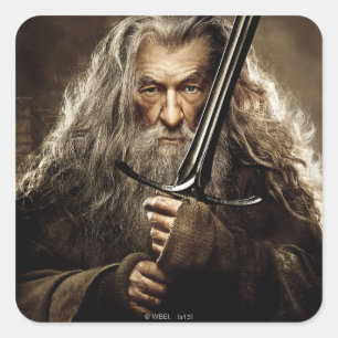 Sticker Carré Affiche 1 de caractère de Gandalf