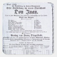 Affiche annonçant une représentation de "Don Juan"
