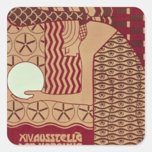 Sticker Carré Affiche pour la 14ème exposition de Vienne