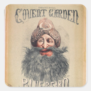 Sticker Carré Affiche pour une pantomime de Noël