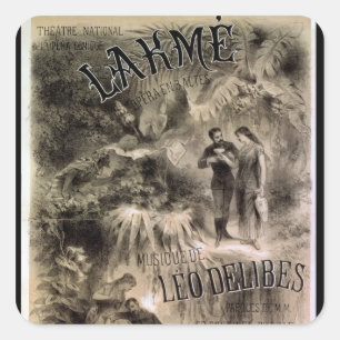 Sticker Carré Affiche publicitaire 'Lakme'