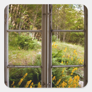 Sticker Carré Afficher par l'ancienne fenêtre