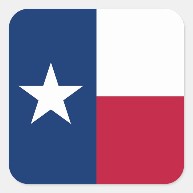 Sticker Carré Afficher vos couleurs - Texas (Devant)