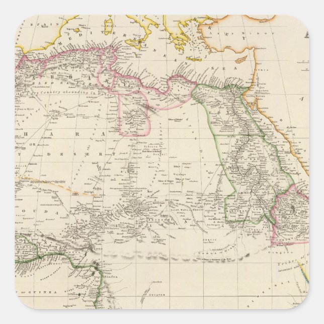 Sticker Carré Afrique 24 (Devant)