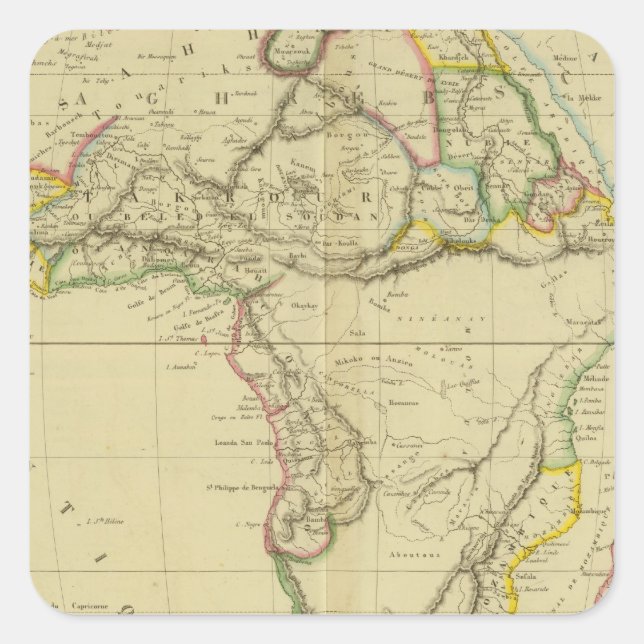 Sticker Carré Afrique 6 (Devant)