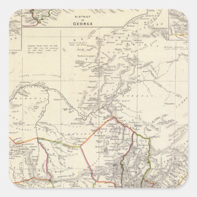 Sticker Carré Afrique du Sud (Devant)