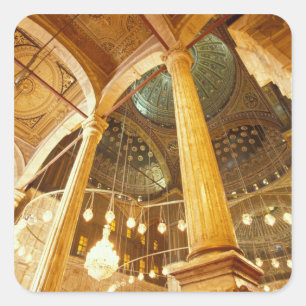 Sticker Carré AFRIQUE, Egypte, Le Caire, Mosquée Muhammad Ali