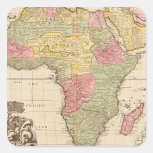 Sticker Carré Afrique vers 1725