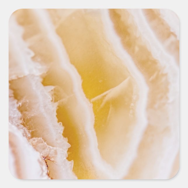 Sticker Carré Agate jaune soleil (Devant)