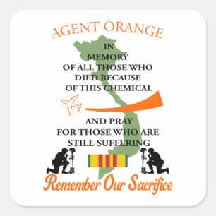 Sticker Carré Agent Orange