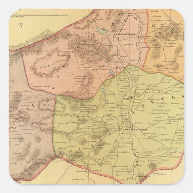 Sticker Carré Aguascalientes (Devant)