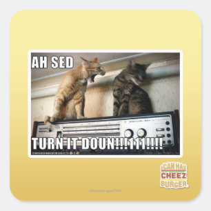 Sticker Carré Ah Sed Baisse-le ! !