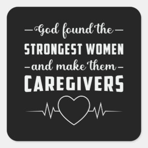 Sticker Carré Aides de carrière Infirmière Soins infirmiers Funn