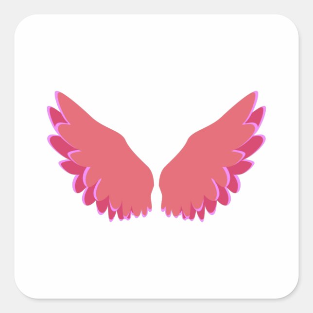 Sticker Carré Ailes de l'Ange (Devant)