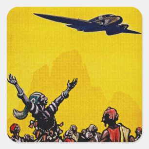 Sticker Carré Air Afrique ~ Ligne de Bamako