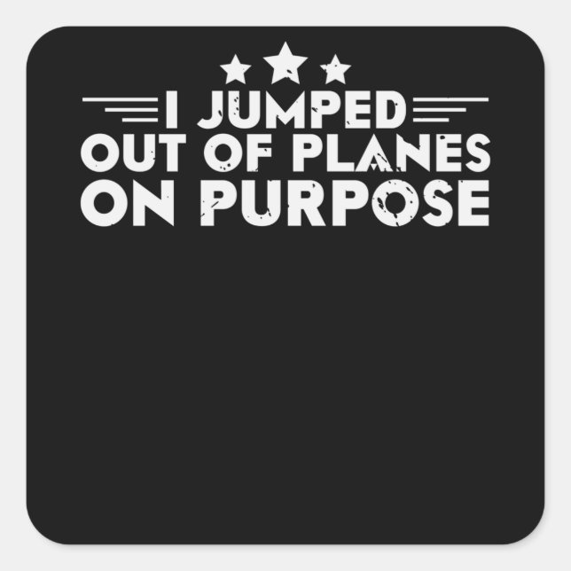 Sticker Carré Air Force - Military Design (Devant)