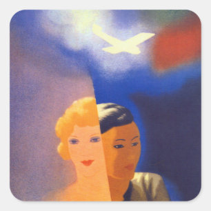 Sticker Carré Air Orient ~ Europe - Orient