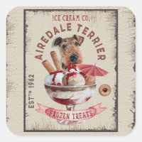 Airedale Terrier Crème glacée Funny Frozen Traitem