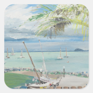 Sticker Carré Airlie Beach Australie. 1998