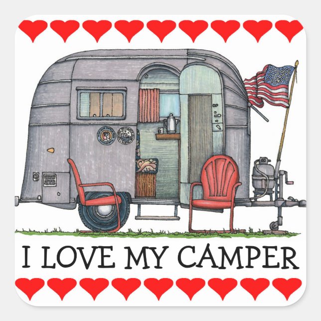 Sticker Carré Airstream (Devant)