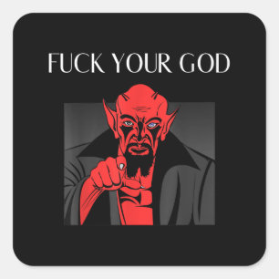 Sticker Carré Aist Goat Satan Baphomet GIft