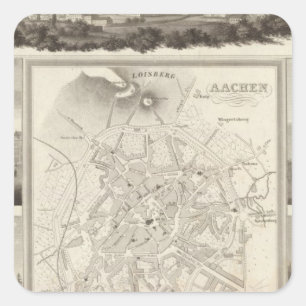 Sticker Carré Aix-la-Chapelle, Allemagne