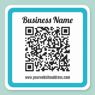 Sticker Carré Ajouter l'URL de n'importe quel site Web et créer