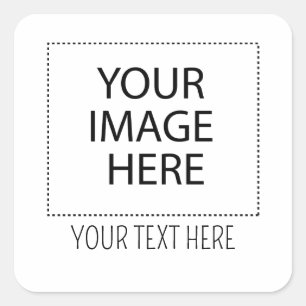 Sticker Carré Ajouter Un Logo Texte D'Image Ici Faites Votre Pro