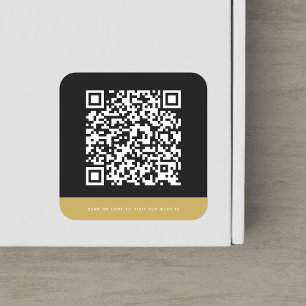Sticker Carré Ajouter un site Web QR Code couleurs de contraste 