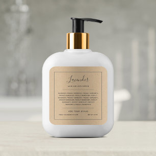 Sticker Carré Ajouter Votre Marque Gris Bordure Ingrédients List