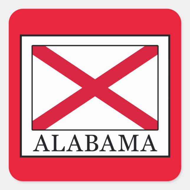Sticker Carré Alabama (Devant)