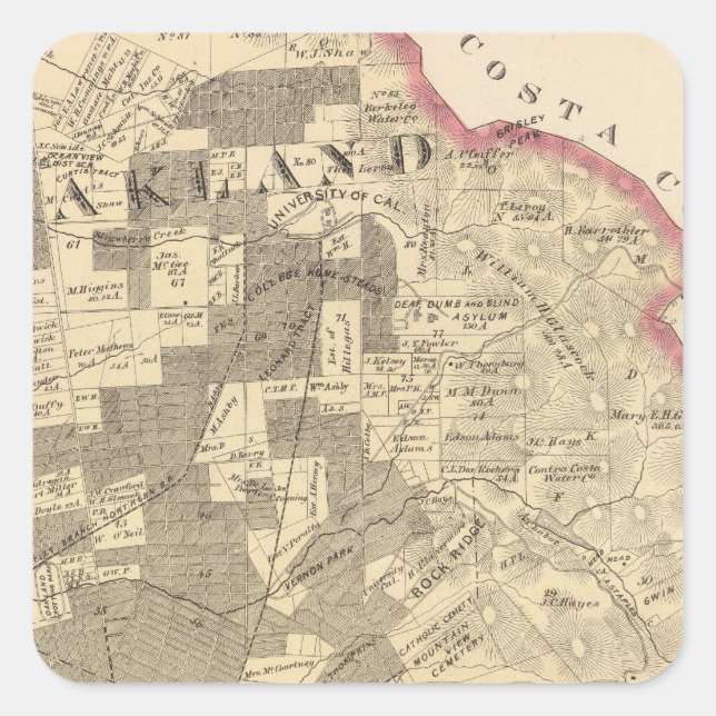 Sticker Carré Alameda Co 1 (Devant)