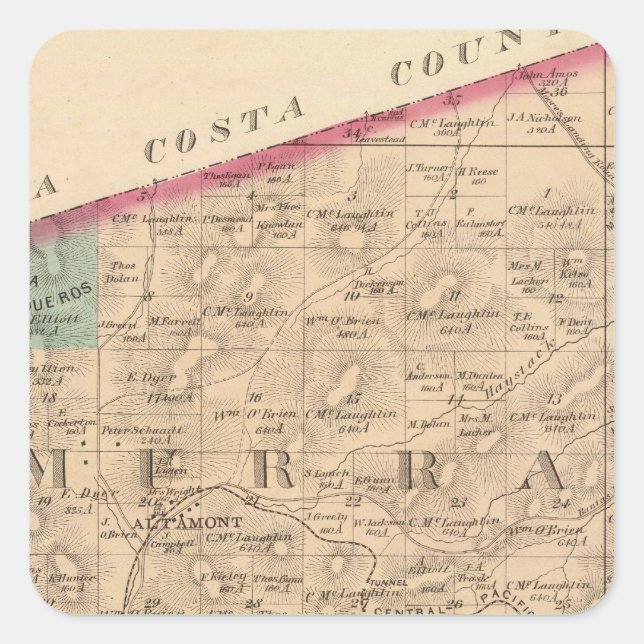 Sticker Carré Alameda Co 8 (Devant)