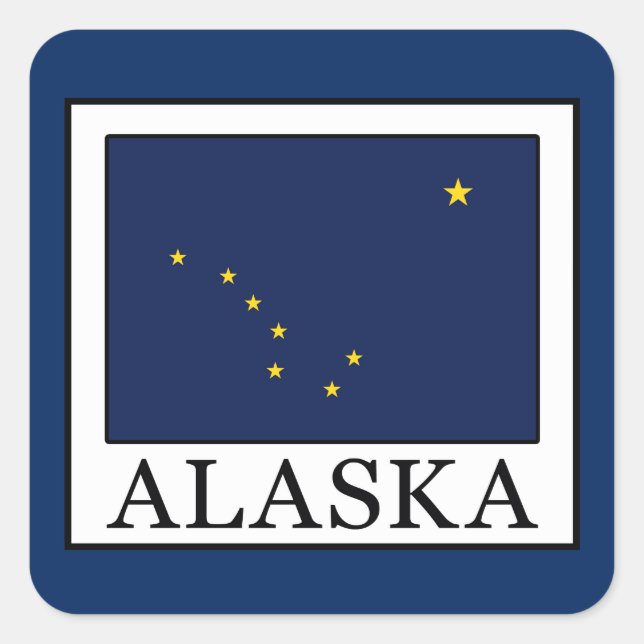 Sticker Carré Alaska (Devant)