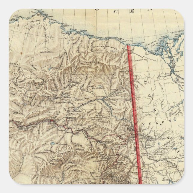 Sticker Carré Alaska 5 (Devant)