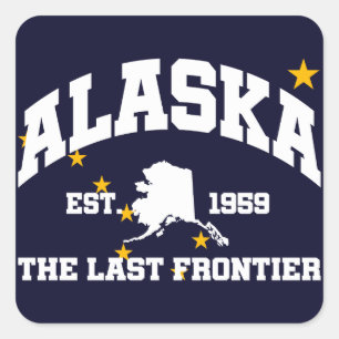 Sticker Carré Alaska, La Dernière Frontière