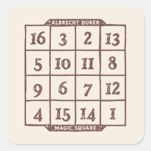 Sticker Carré Albrecht Dürer Mystère Carré