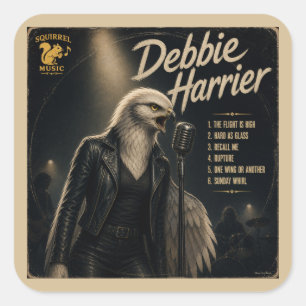 Sticker Carré Album de Debbie Harrier : une parodie