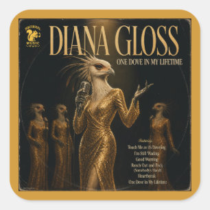 Sticker Carré Album Diana Gloss : une parodie