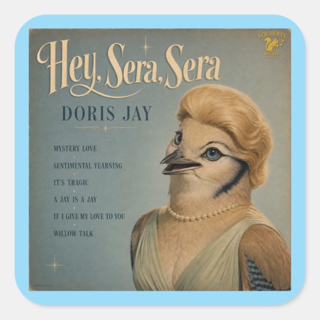 Sticker Carré Album Doris Jay : une parodie (Devant)