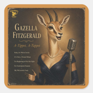 Sticker Carré Album Gazella Fitzgerald : une parodie