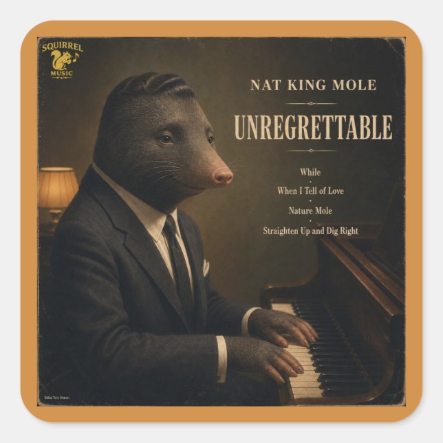 Sticker Carré Album Nat King Mole : une parodie (Devant)