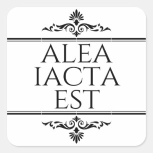 Sticker Carré Alea Iacta Est