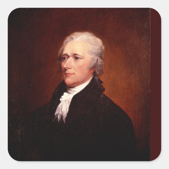 Sticker Carré Alexander Hamilton (Devant)