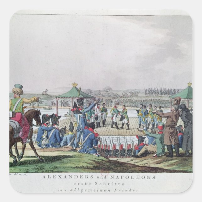 Sticker Carré Alexander I et Napoléon (Devant)