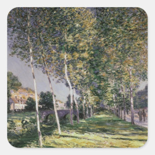 Sticker Carré Alfred Sisley   La marche