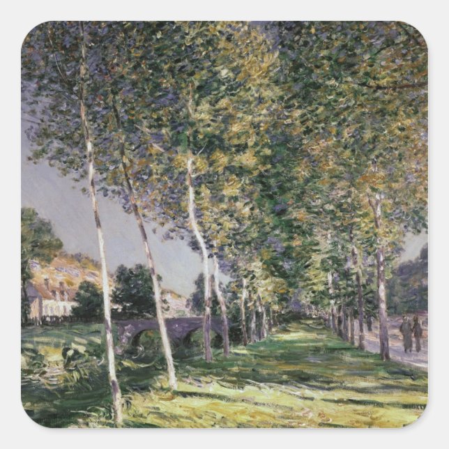 Sticker Carré Alfred Sisley | La marche (Devant)