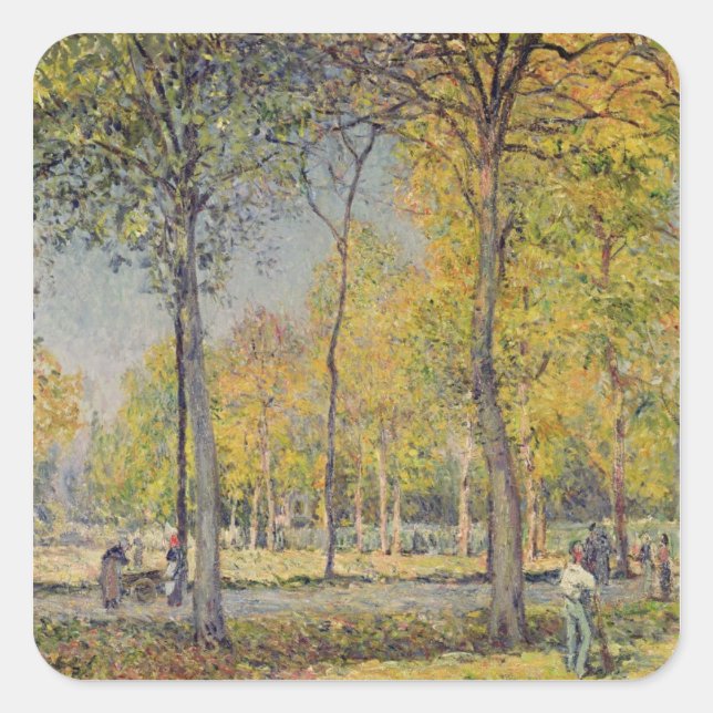 Sticker Carré Alfred Sisley | le Bois de Boulogne (Devant)
