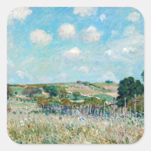 Sticker Carré Alfred Sisley - Le pré