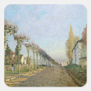 Sticker Carré Alfred Sisley   Rue de la Machine, Louveciennes